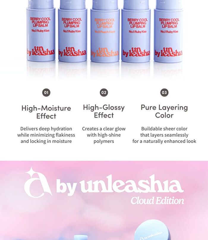 A by Unleashia Berry Cool Plumping Lip Balm - 2 Colors - #01 Ruby Kiss