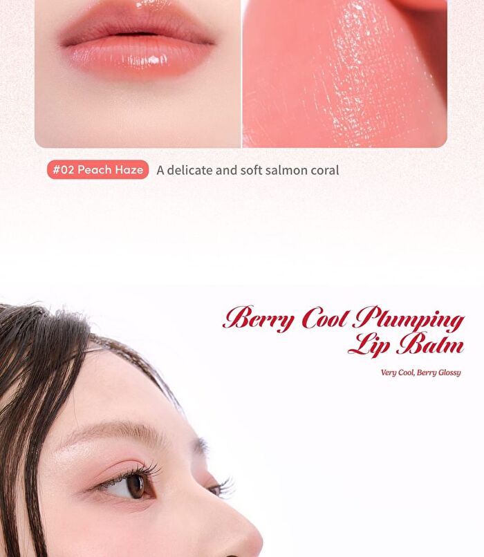 A by Unleashia Berry Cool Plumping Lip Balm - 2 Colors - #02 Peach Haze