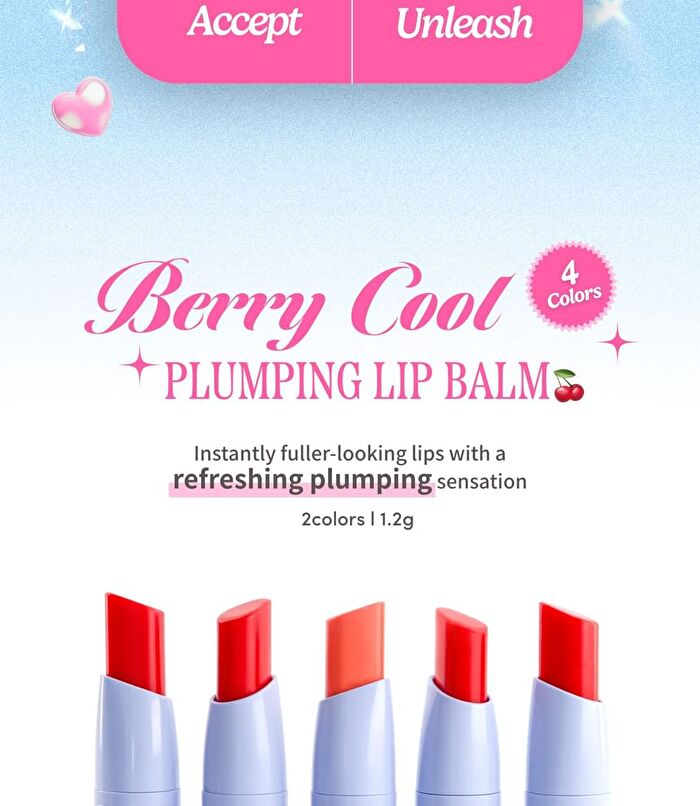 A by Unleashia Berry Cool Plumping Lip Balm - 2 Colors - #02 Peach Haze