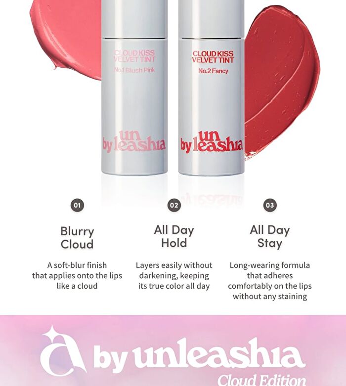 A by Unleashia Cloud Kiss Velvet Tint - 2 Colors - #01 Blush Pink