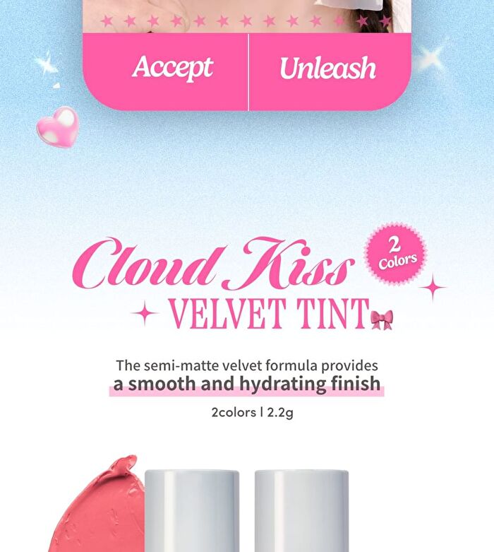A by Unleashia Cloud Kiss Velvet Tint - 2 Colors - #02 No Fancy