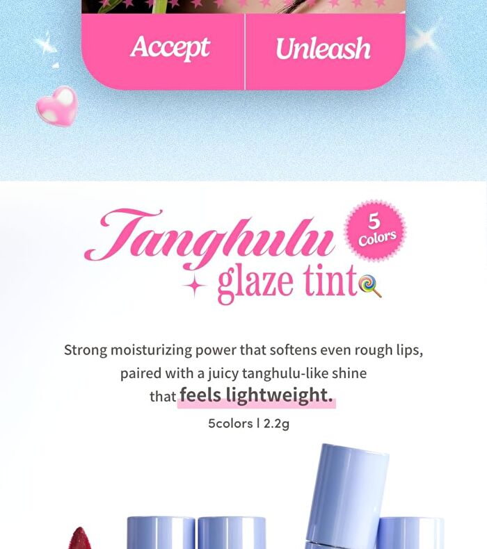 A by Unleashia Tanghulu Glaze Tint - 5 Colors - #00 Ice Sugar