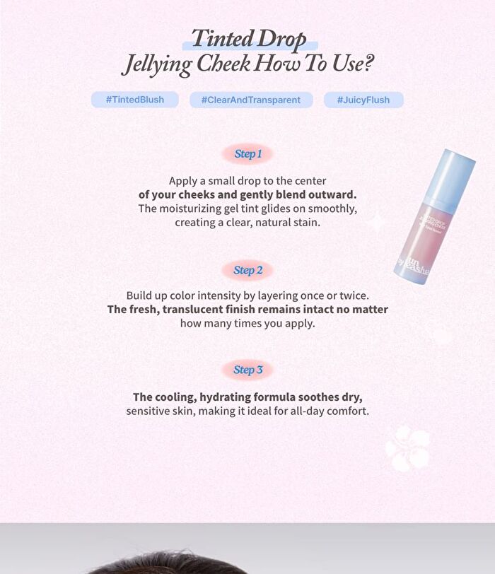 A by Unleashia Tinted Drop Jellying Cheek - 2 Colors - #02 Tahiti Sunset