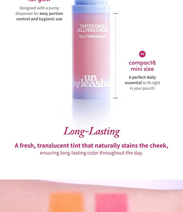 A by Unleashia Tinted Drop Jellying Cheek - 2 Colors - #02 Tahiti Sunset