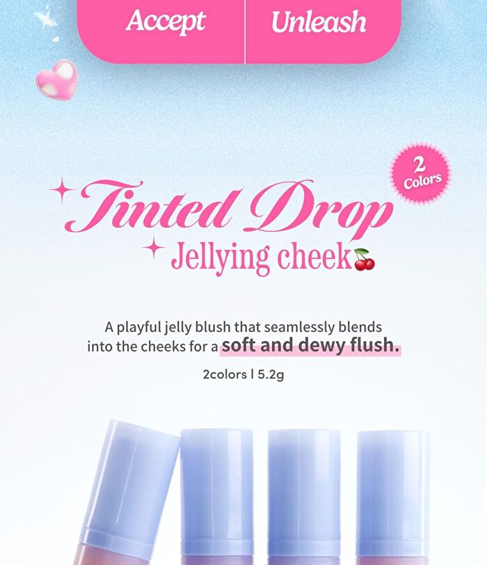 A by Unleashia Tinted Drop Jellying Cheek - 2 Colors - #02 Tahiti Sunset