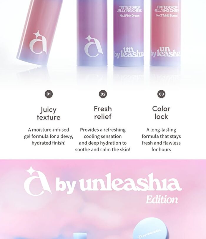 A by Unleashia Tinted Drop Jellying Cheek - 2 Colors - #02 Tahiti Sunset