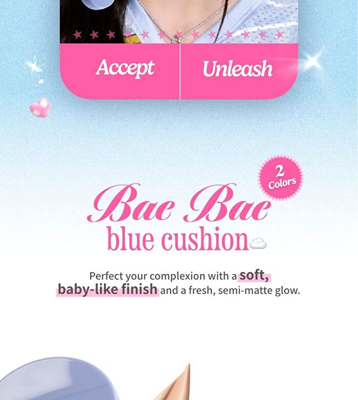 A by Unleashia Bae Bae Blue Cushion - 2 Colors - #02 Dreamy