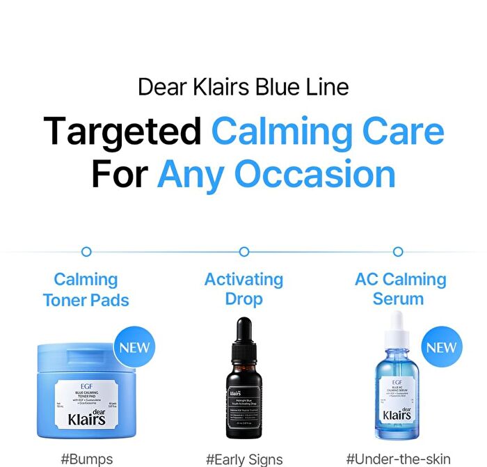 EGF Blue Calming Toner Pad - 60 pads