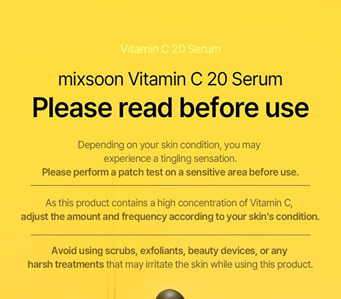 mixsoon Vitamin C 20 Serum - 10ml