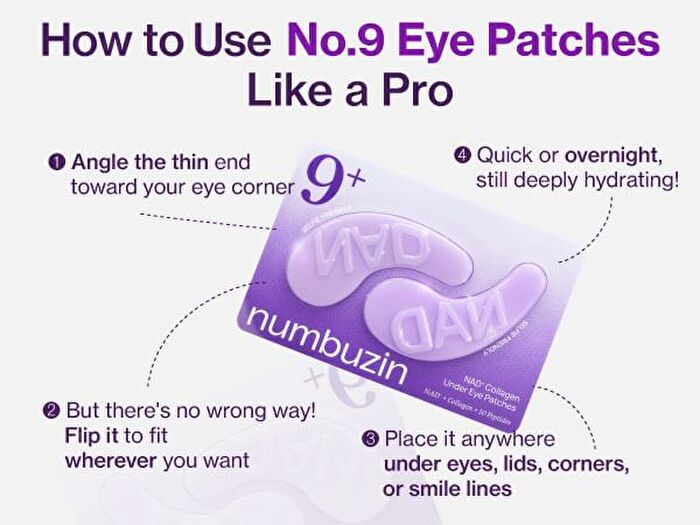 numbuzin No.9 NAD+ Collagen Under Eye Patches - 8g x 5 pairs