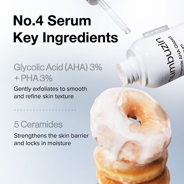 numbuzin No.4 Ceramide AHA Glazed Skin Prep Serum Vial Set - 1.3ml x 10 vials