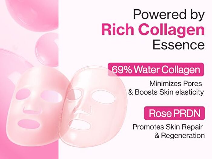 numbuzin No.2 Rose PDRN Overnight Collagen Mask Set - 37g x 4 sheets