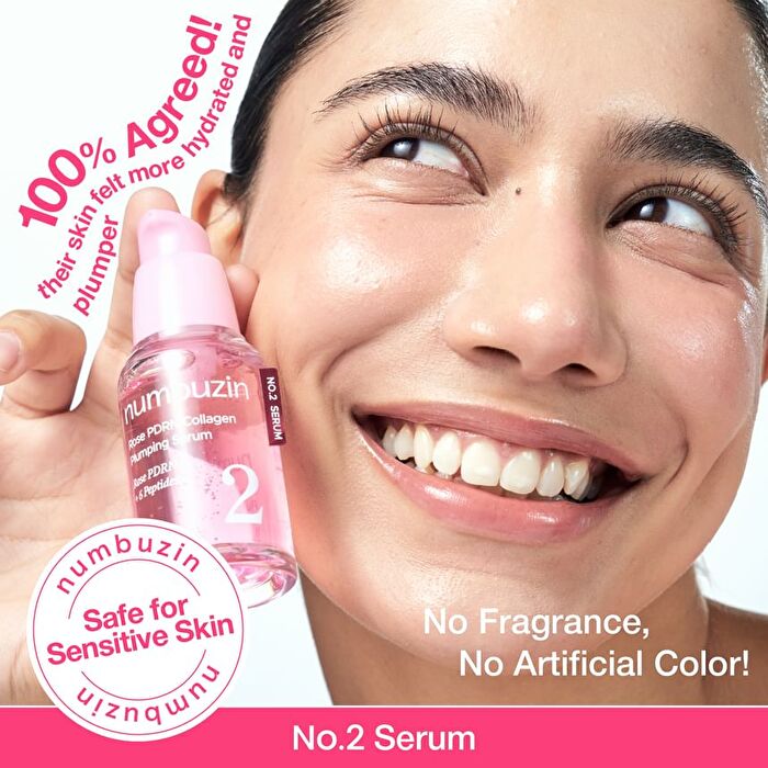 numbuzin No.2 Rose PDRN Collagen Plumping Serum Duo Stick Set - 1.2ml x 10 pcs