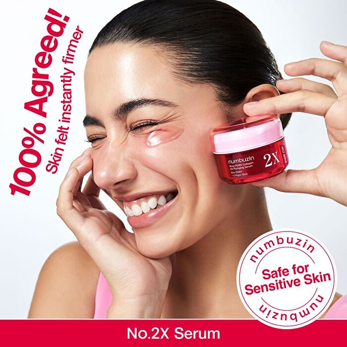 numbuzin No.2 Rose PDRN Collagen Plumping Serum Duo Stick Set - 1.2ml x 10 pcs