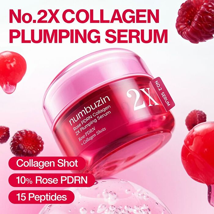 numbuzin No.2 Rose PDRN Collagen 2X Plumping Serum - 30ml