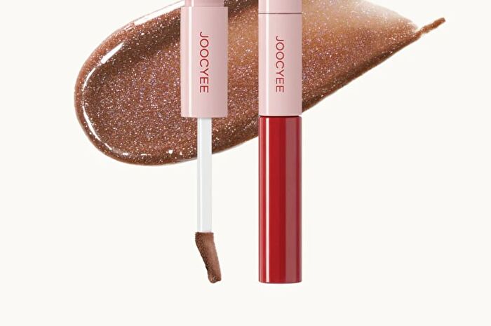 Joocyee Plump & Glossy Dual Lip Combo - 3 Colors - #02 Coffee Sugar - 0.13g + 2.3g
