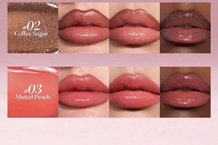 Joocyee Plump & Glossy Dual Lip Combo - 3 Colors - #02 Coffee Sugar - 0.13g + 2.3g