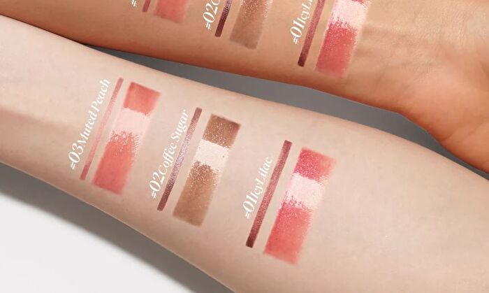 Joocyee Plump & Glossy Dual Lip Combo - 3 Colors - #03 Muted Peach - 0.13g + 2.3g