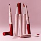 Joocyee Plump & Glossy Dual Lip Combo - 3 Colors - #03 Muted Peach - 0.13g + 2.3g