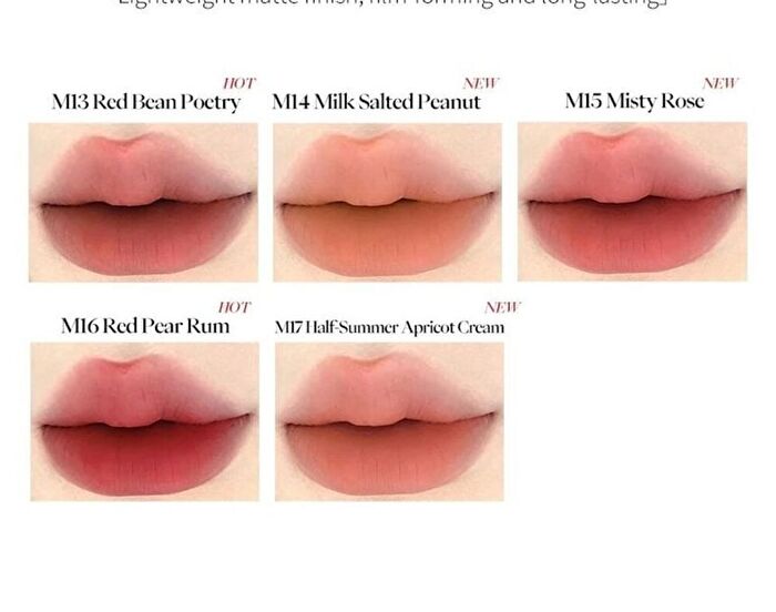 Joocyee New Jelly Fluffy Matt Lip Gloss (M13-M17) - #M14 Milk Salt Peanut - 3.3g
