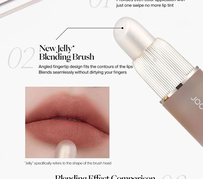 Joocyee New Jelly Fluffy Matt Lip Gloss (M13-M17) - #M15 Misty Rose - 3.3g