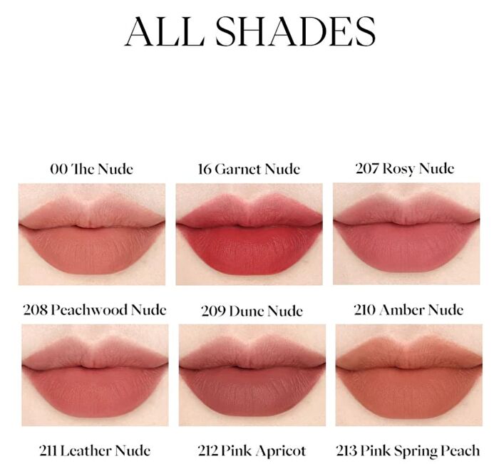 Joocyee Essence Matte Rouge (216-217) - #216 Brown Roasted Tea - 3.2g