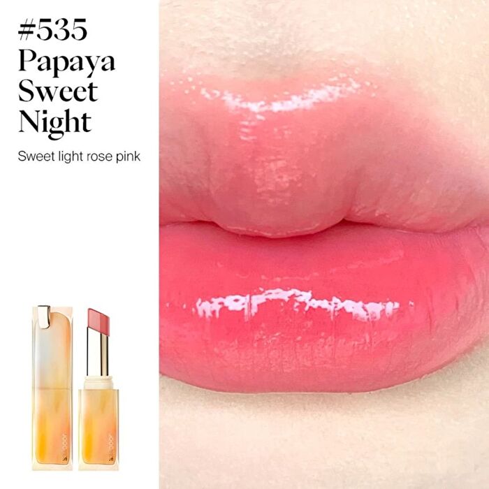Joocyee Moisturized Long-Lasting Glazed Rouge - 9 Colors - #535 Papaya Sweet Night - 3.5g