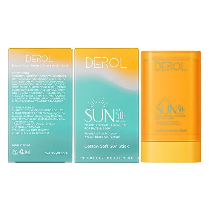 Derol Cotton Soft Sun Stick+ - #Sun Stick - 16g