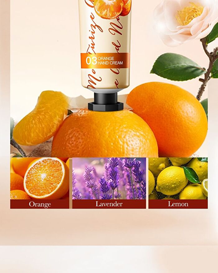 Fayankou Moisturize Smooth Fruit Hand Cream - 5 Types - #Orange - 30g