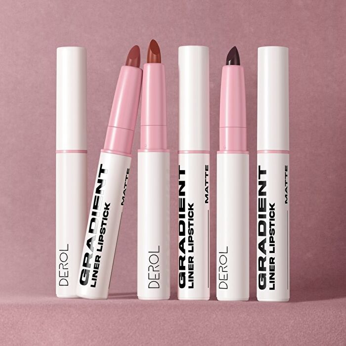 Gradient Liner Lipstick - 6 Colors - #1 Bagel Brown - 0.9g