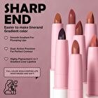 Gradient Liner Lipstick - 6 Colors - #1 Bagel Brown - 0.9g