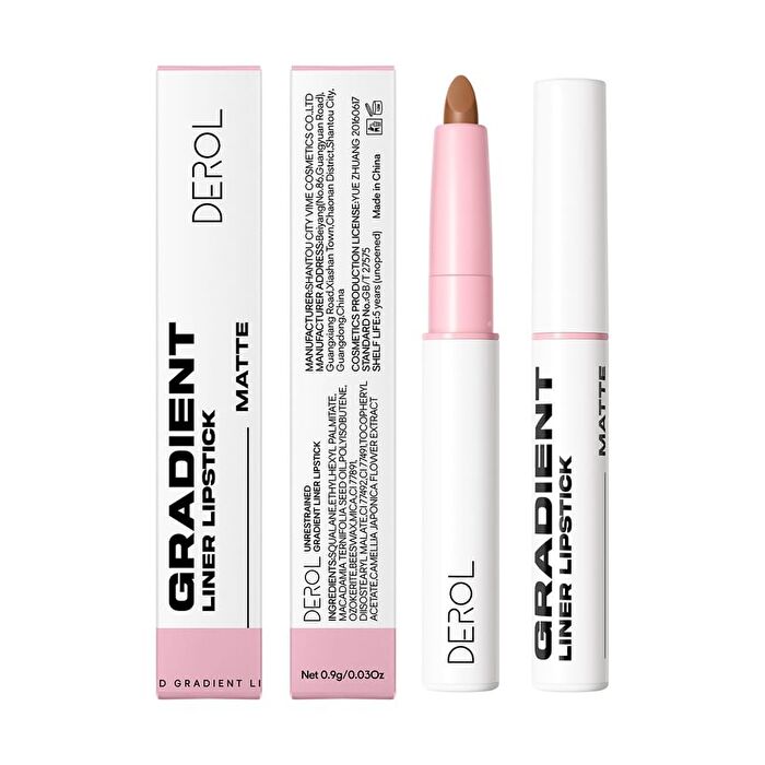 Gradient Liner Lipstick - 6 Colors - #1 Bagel Brown - 0.9g