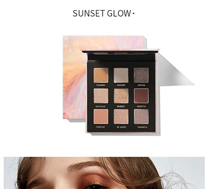 C9 9-Color Eyeshadow Palette - 4 Types - Milky Way (1.2g x 9)