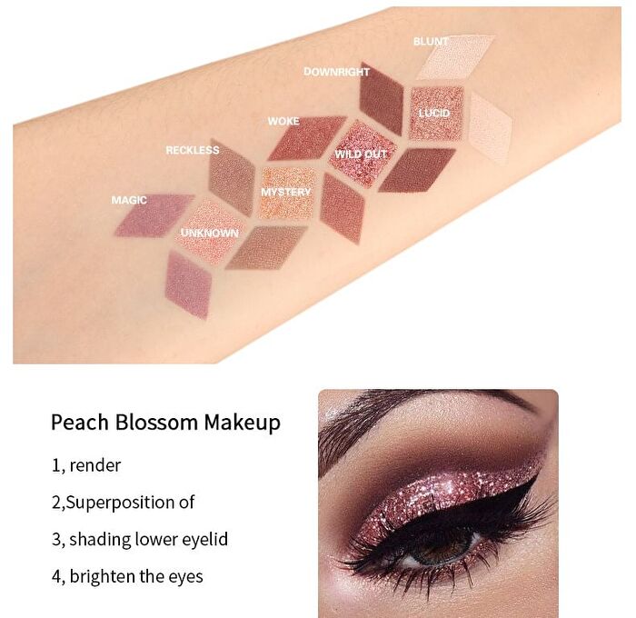 C9 9-Color Eyeshadow Palette - 4 Types - Milky Way (1.2g x 9)