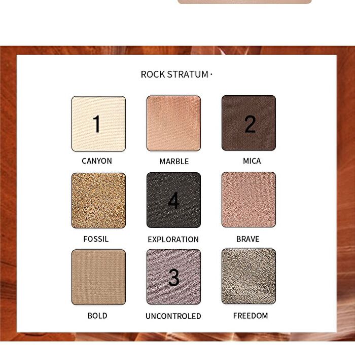 C9 9-Color Eyeshadow Palette - 4 Types - Milky Way (1.2g x 9)