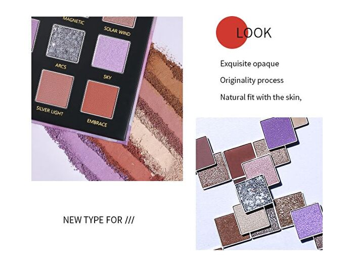 C9 9-Color Eyeshadow Palette - 4 Types - Milky Way (1.2g x 9)