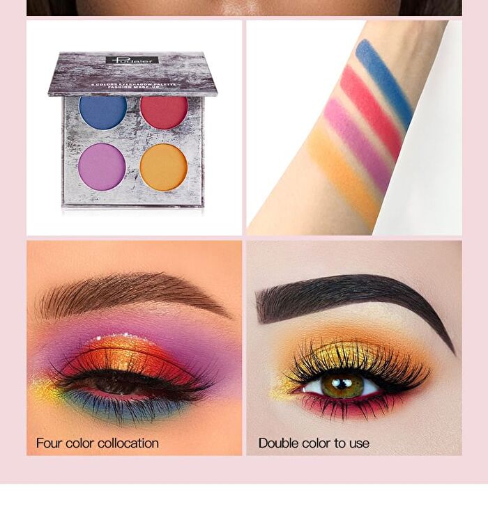 4-Color Matte Eyeshadow Palette - 3 Types - 02# - 5g