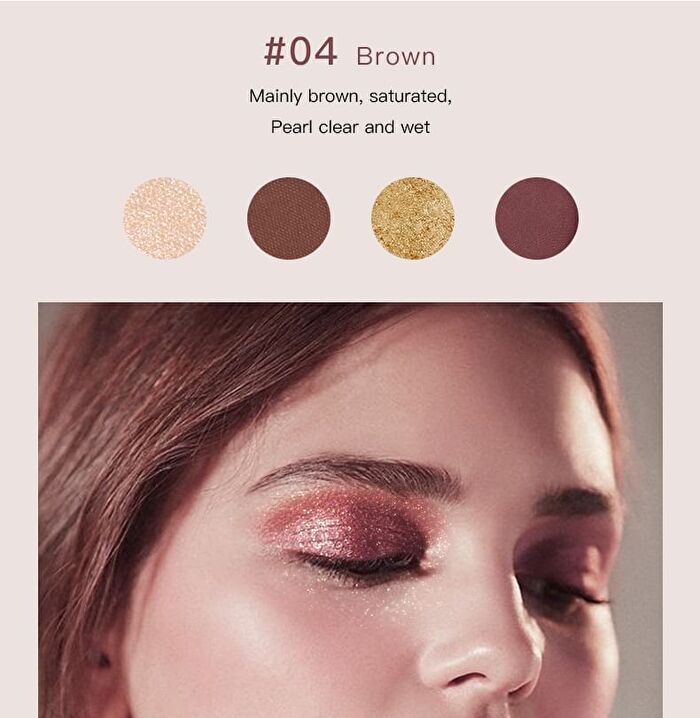 4-Color Matte Eyeshadow Palette - 3 Types - 02# - 5g