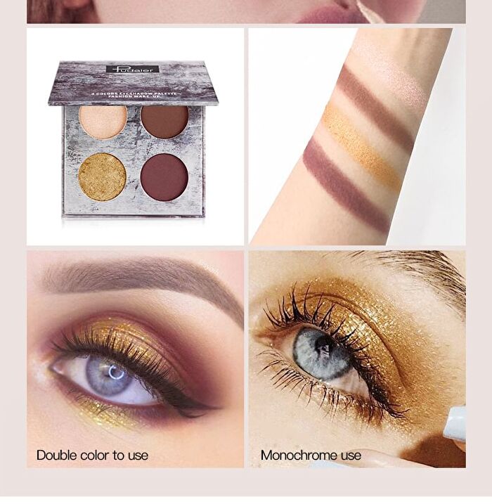 4-Color Matte Eyeshadow Palette - 3 Types - 02# - 5g