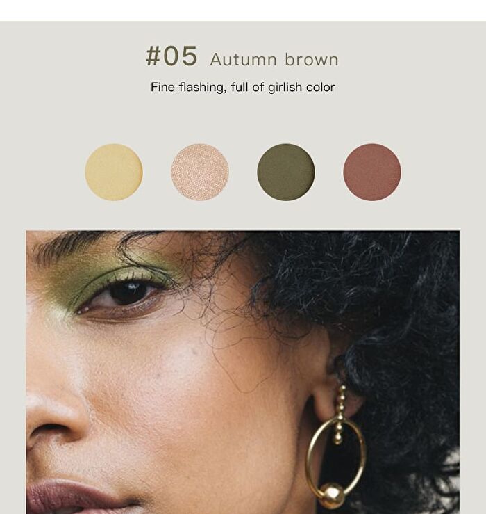 4-Color Matte Eyeshadow Palette - 3 Types - 02# - 5g