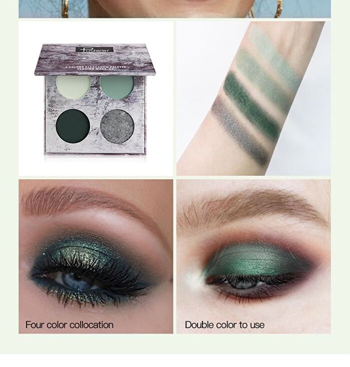 4-Color Matte Eyeshadow Palette - 3 Types - 02# - 5g