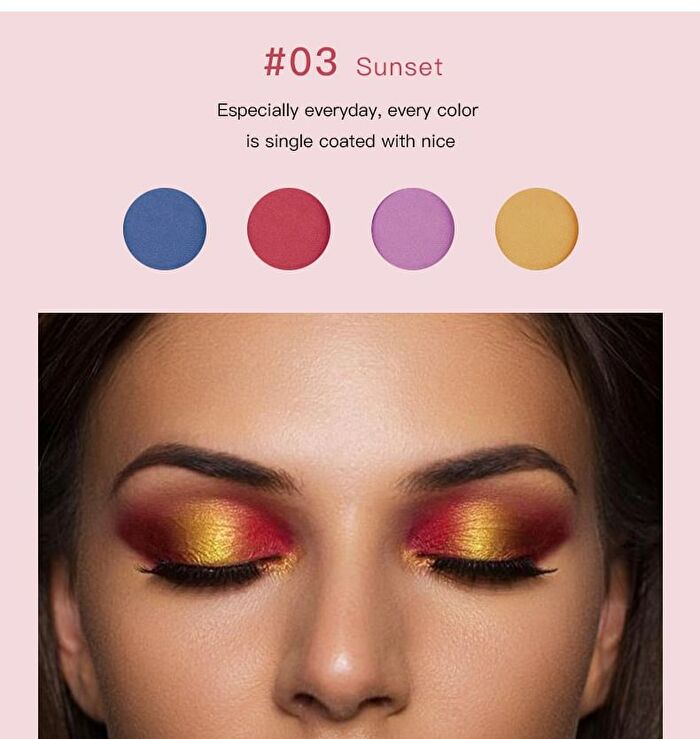 4-Color Matte Eyeshadow Palette - 3 Types - 02# - 5g