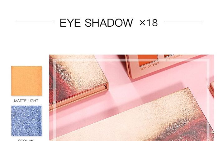 Fish Scale HD 18-Color Eyeshadow Palette - 1.2g x 18