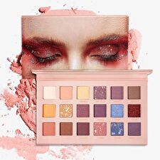 Pudaier Fish Scale HD 18-Color Eyeshadow Palette - 1.2g x 18