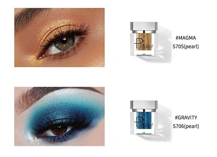 Silver Bottle Chameleon Single Eyeshadow - 16 Colors - S700# Fire Dancer - 2g