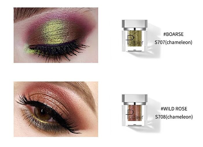Silver Bottle Chameleon Single Eyeshadow - 16 Colors - S700# Fire Dancer - 2g