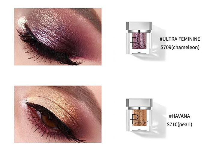 Silver Bottle Chameleon Single Eyeshadow - 16 Colors - S700# Fire Dancer - 2g