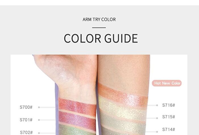 Silver Bottle Chameleon Single Eyeshadow - 16 Colors - S700# Fire Dancer - 2g