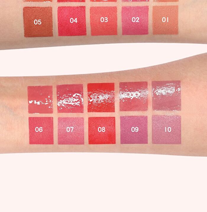 2-in-1 Dual-Ended Lip Stick & Lip Gloss - 10 Colors - 02# Sour Raspberry - 4g