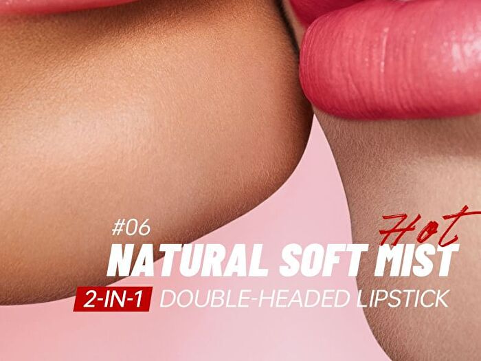2-in-1 Dual-Ended Lip Stick & Lip Gloss - 10 Colors - 02# Sour Raspberry - 4g